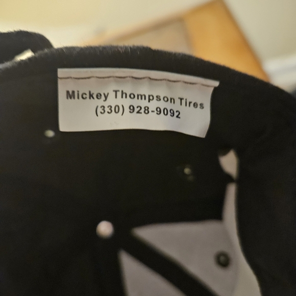 Mickey Thompson Performance Tires & Wheels Adjustable Strap Belt Black Hat. NOS - Picture 3 of 5